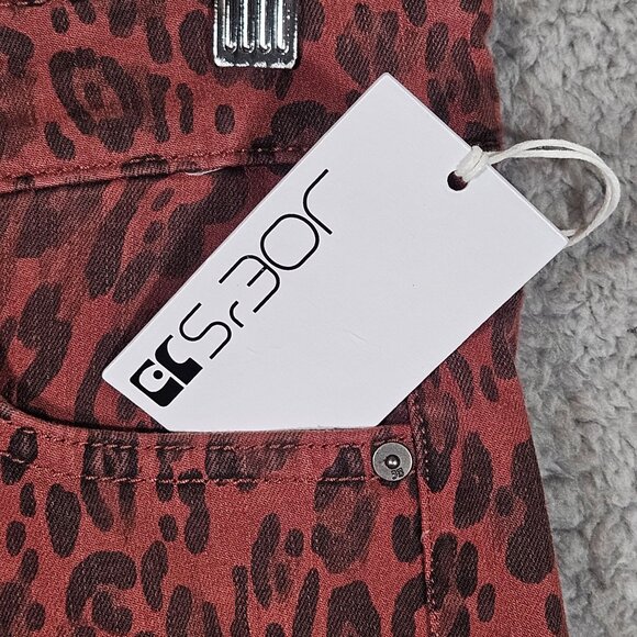 Joes High Rise Skinny Leopard Print Jeans Size 28 Red & Black Womens Denim Pants - Picture 8 of 16